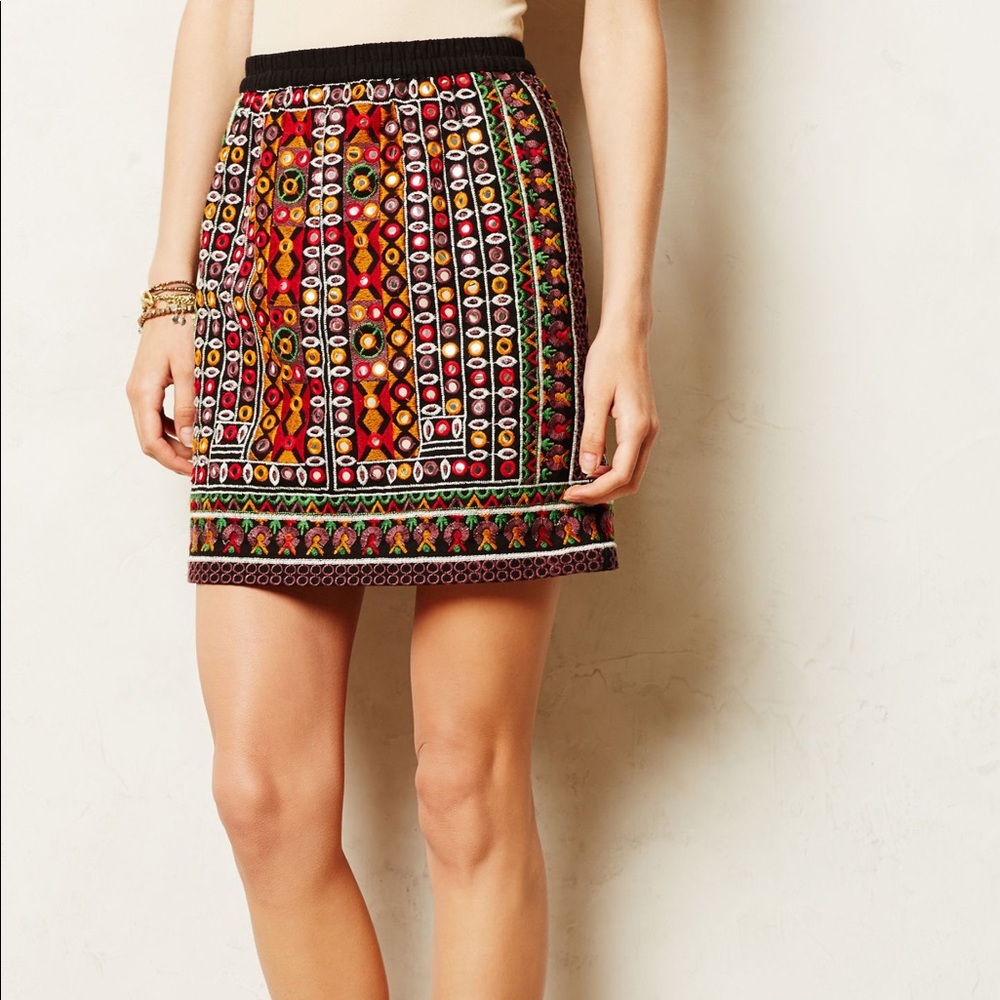 Anthropologie/Tolani mirror skirt
